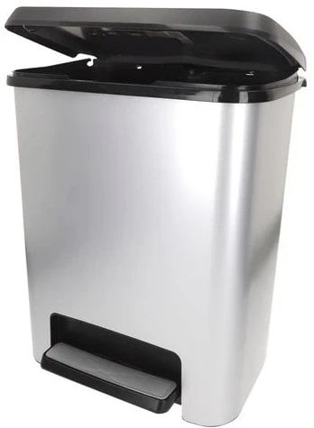 KETER ŠIUKŠLIADĖŽĖ COMPATTA STYLE STEEL 25L SIDABRINĖ