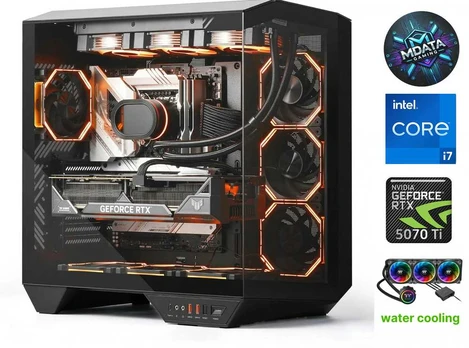 Stacionarus kompiuteris Mdata Gaming HydroX Pro i7-14700K 64GB 2TB SSD RTX 5070Ti NoOS