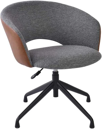 Biuro kėdė KARINA without castors, pilkas/light ruda