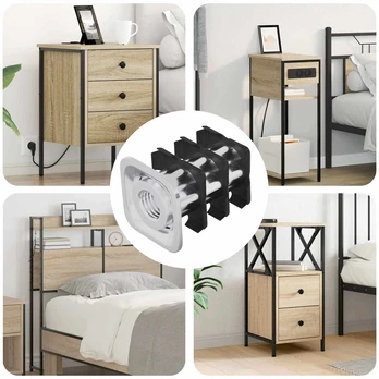 Srieginis vamzdžio įterpimas 12 pcs Juodas ir sidabrinis