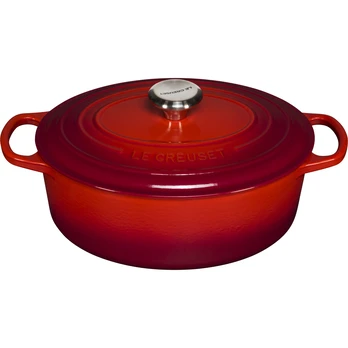 Puodas LeCreuset Signature 29 cm, raudonas