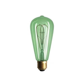 5W E27 LED lemputė Vintage Curved SMERALDO ST64