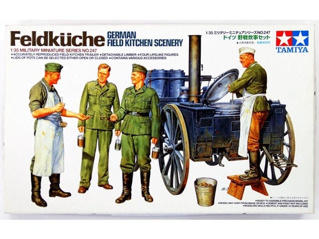 Surenkamas modelis Tamiya German Field Kitchen Scenery