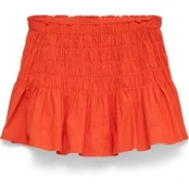 Vero Moda Mini sijonas Sofia 10350924 Oranžinė Regular Fit