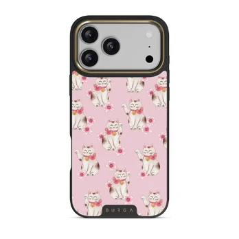 Maneki Neko - iPhone 17 Pro Max Case, Elite Dark (MagSafe) / Gold