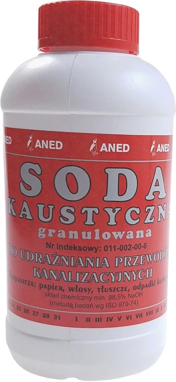 ANED KANALIZACIJOS VALYMO PRIEMONĖ KAUSTINĖ SODA 0,5KG