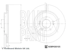 Stabdžių diskas BLUE PRINT ADBP430105