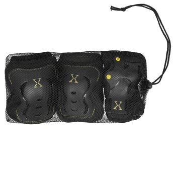 H320 SIZE L BLACK-YELLOW PROTECTORS SET NILS EXTREME