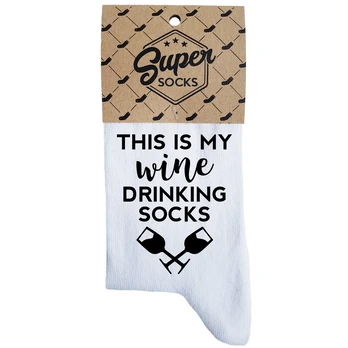 Moteriškos kojinės „Wine drinking socks“