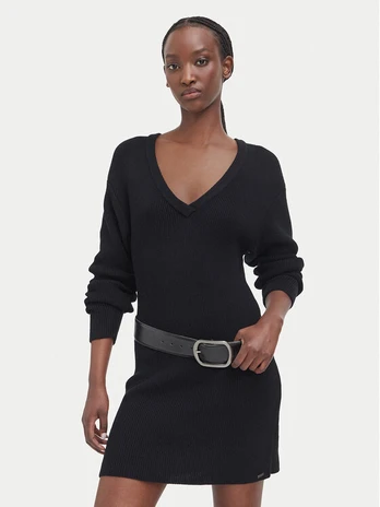 G-STAR Kasdieninė suknelė D30081-E841 Juoda Regular Fit