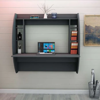 Rašomasis stalas Asir Buğlem, 123.6x120x55 cm, rudas