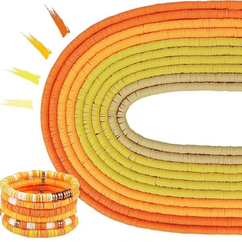 Karoliukų rinkinys, 4 Different Yellow 10 Strands