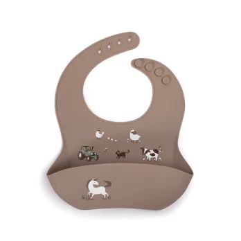 FILIBABBA - Silicone bib with print - Magic Farm - (FI-02746)