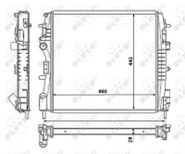 Variklio radiatorius NRF NRF 53938