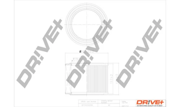 Oro filtras Dr!ve+ DP1110.10.0745