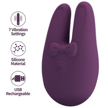 Romance Bunny silikoninis klitorio stimuliatorius, 7 režimai