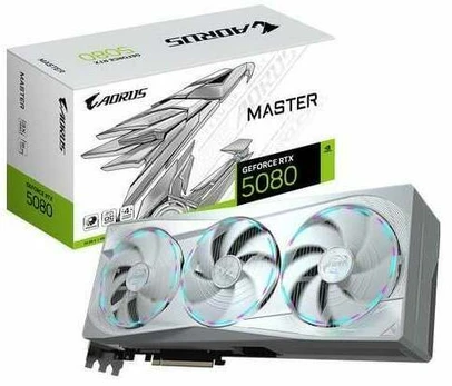 Vaizdo plokštė AORUS Master ICE GeForce RTX 5080, 16 GB, GDDR7
