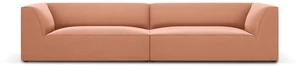 Sofa Micadoni Home Ruby Velvet, rožinė, 302 x 93 cm x 69 cm