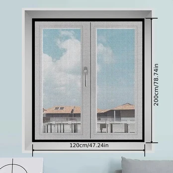 Uodų langų tinklelis, 119,99*200,0 cm