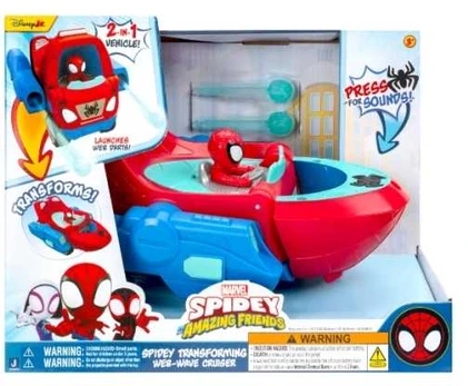 SPIDEY TRANSFORMING WEB-WAVE CRUISER