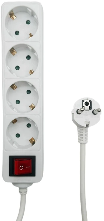Buitinis ilgintuvas MicroConnect, 5 m, 4 lizdų