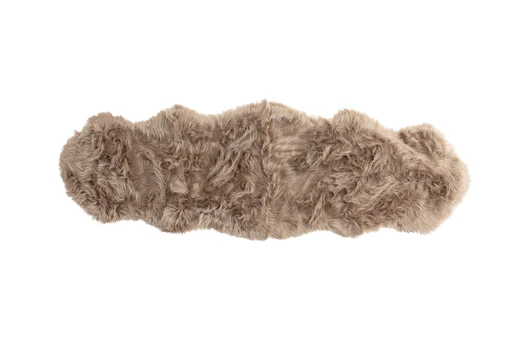 Katy Polyester Fake Fur - 180*55- -Pläd-ruda