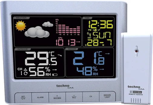 Technoline Ws 6449 moderni meteorologijos stotis