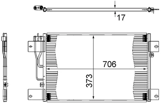 Kondicionieriaus radiatorius AC 533 000S