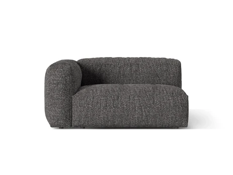 Boucle Modul Left, "Martina", 1 Seat, 160x106x75, Anthracite