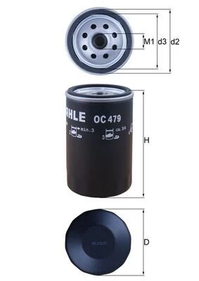 Alyvos filtras KNECHT OC 479