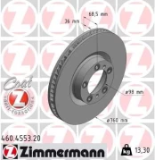 Stabdžių diskas ZIMMERMANN 460.4553.20 kaina