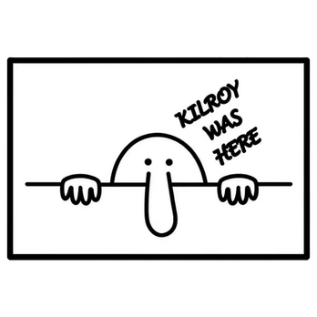 101 Inc. Kilroy was here White Karinis antsiuvas