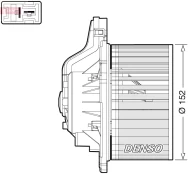 Vidaus pūtiklis DENSO DEA41015 kaina