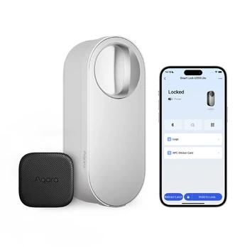 Aqara U200 lite išmanioji durų spyna Matter, Apple Home balta (EL-D03D)