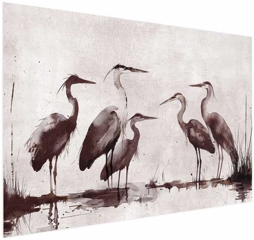 Artgeist Plakatas - Herons Painted in Ink