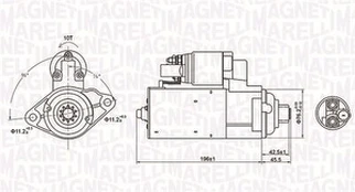 Starteris MAGNETI MARELLI 063721286010