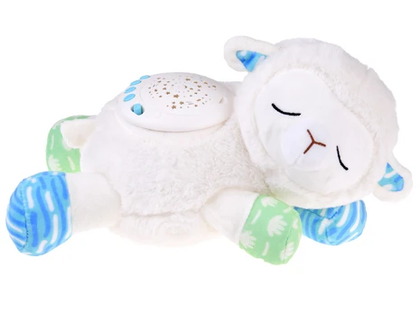 Sieninis ir lubų projektorius Soft & Cuddle Sheep, balta