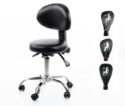 Meistro kėdė RESTPRO® Round 5 black