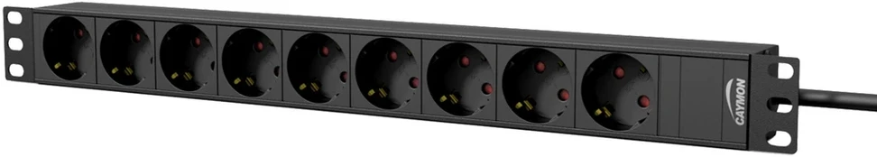 CAYMON PSR109G/B 19" Power Strip