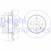DELPHI BG3403 Brake Disc kaina