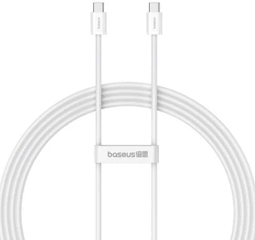 Baseus Superior 2 100W 2m USB-C į USB-C greito įkrovimo laidas baltas