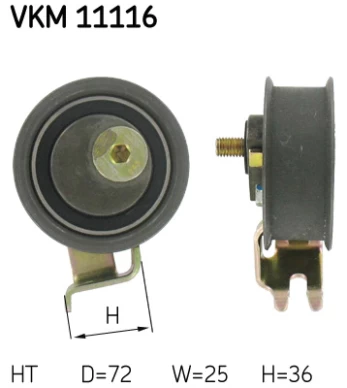 SKF VKM 11116 Timing belt tensioner