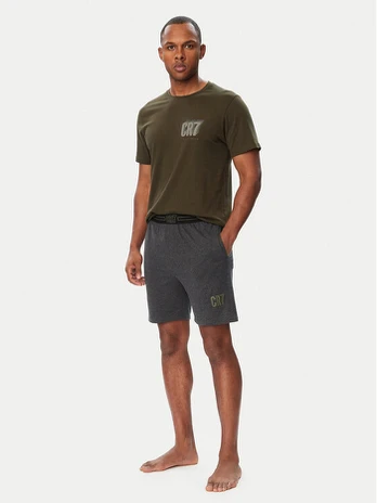 Cristiano Ronaldo CR7 Pižama 8730-41 Žalia Regular Fit