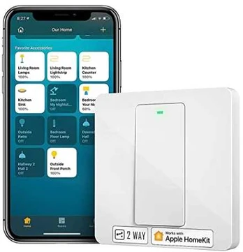 Ecost prekė po grąžinimo Meross HomeKit Smart Light Switch, 2way WiFi Wall Switch reikalauja neutral