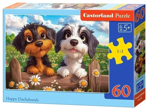 Castorland dėlionė Happy Duchhunds 60 det