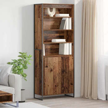 Aukšti spintelės 2 pcs Senovinis medis 60 x 36 x 300 cm