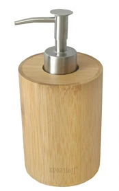 Skysto muilo dozatorius King Hoff Bamboo KH-1691, rudas kaina