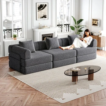 Čenilinis sofa-lova, plieno rėmas, sandėliavimas, 1 vnt