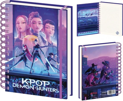 A5 spiral notebook K-POP Demon Hunters