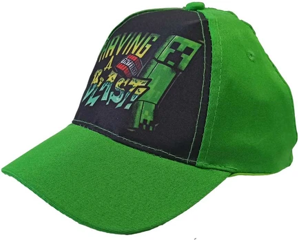 Minecraft kepurė vaikams Blast, žalia, 52-54 cm